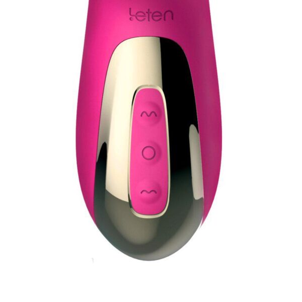 Leten Electromagnetic Pulse thrusting dildo vibrator with heating function,10 frequency penis wand Massager - Image 3