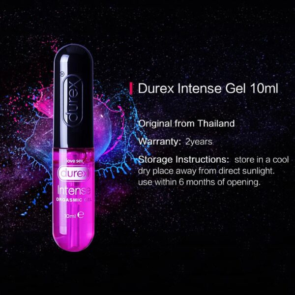 Durex Intense Orgasmic Gel 10ml Lubricant Sex Drops Strong Enhance Exciter for Women Safe Sex Toys - Image 4