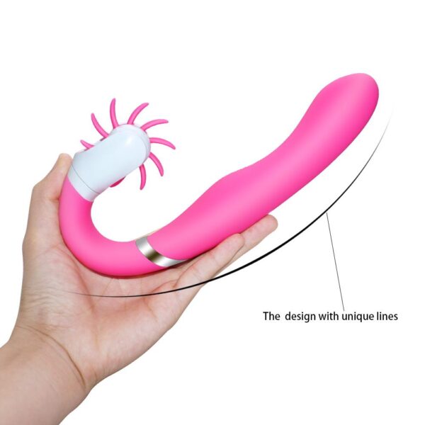 Unique Brushes Design for Better Clitoris Stimulation Plus G Spot Vibrator, Powerful Dual Motors Sex Toy - Image 7