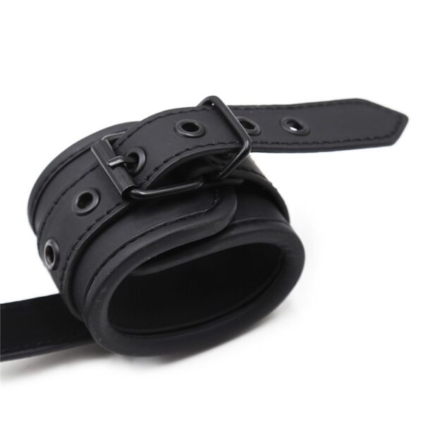 Leather Handcuffs Couple Toys Leather Traction Handcuffs Adult Sex Binding Handcuffs - Image 5