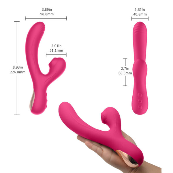 Adult Supplies Charging G-Spot Crescent Vibrator Sucking Stick Female Masturbation Massage Av Vibrator - Image 4