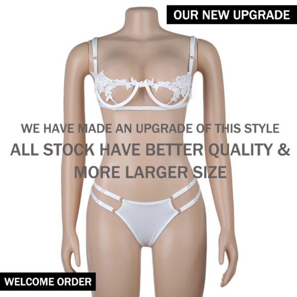 Ellolace Sexy Lingerie Women's Underwear Set See Through Brassiere Lingerie Set Sexy Lace Underwear Bra and Panty Set Wholesale - Image 6