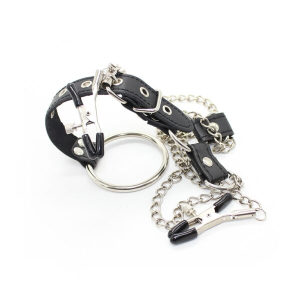 Adult Sex Products Chain Milk Clip JJ Ring Men's Binding Training Props - Image 3