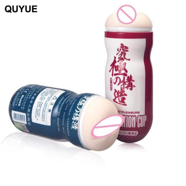 QUYUE Male Masturbator for man Sex toys for men Artificial Vagina real pussy Sex Products Masturbador masculino - Image 2