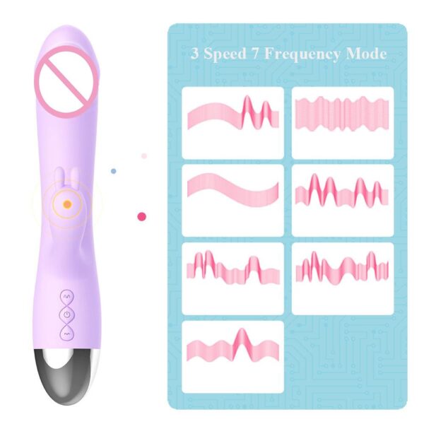 LETEN Rabbit Vibrator G-Spot Clitoris Super Soft Massager Stimulator - Image 3