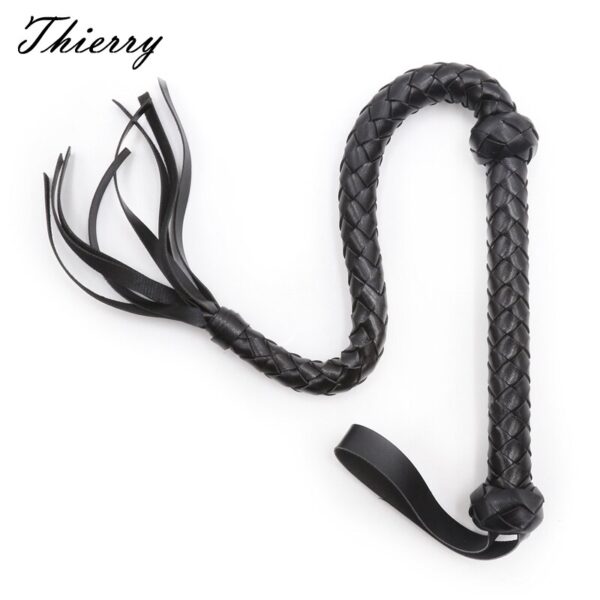 Thierry cheap PU leather BDSM whip flogger spanking bondage slave fantasy fetish restraints sex toys couple adult games