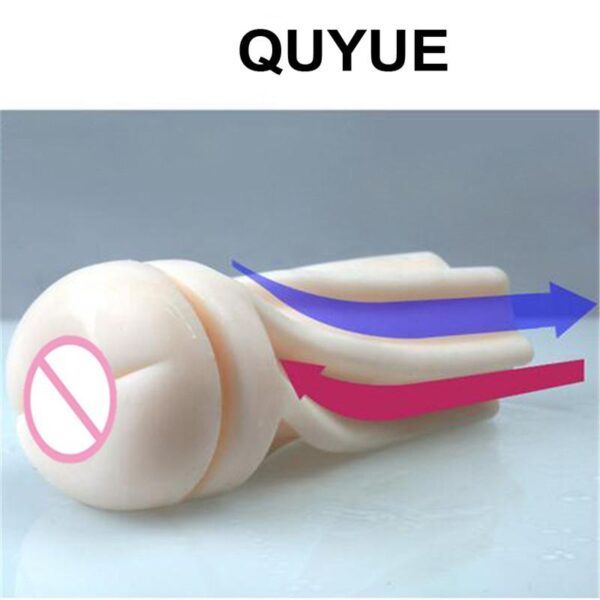 QUYUE Male Masturbator for man Sex toys for men Artificial Vagina real pussy Sex Products Masturbador masculino - Image 6