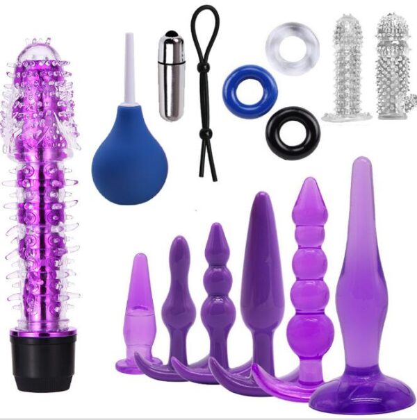 23 Pcs Bdsm Bondage Adult Slave Games Set Sex Handcuffs Whip Mouth Gag Porno Sex Butt Plug Bead Anal Plug Vibrator For Couples - Image 7