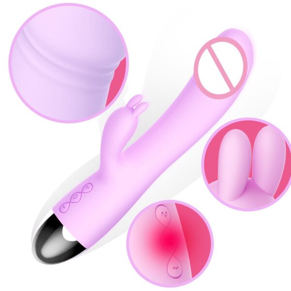 LETEN Rabbit Vibrator G-Spot Clitoris Super Soft Massager Stimulator - Image 6