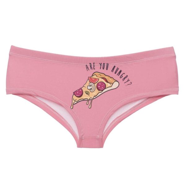 Funny Cartoon Sexual Pattern Lady Briefs Pizza Cookie Taco Lawn Mower Printing Women Panties Sexy Words Female Underwear - Image 7