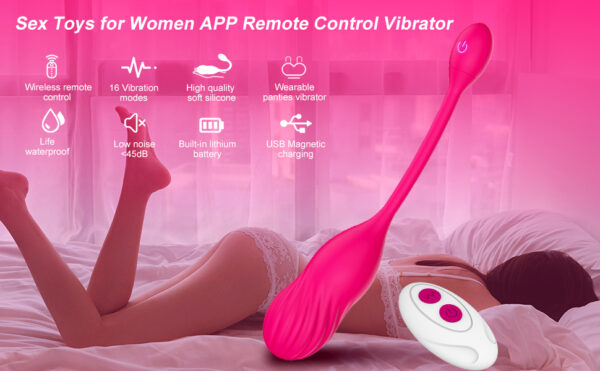 Wearable Panties Vibrator G Spot Vibrating Eggs,Mini Bullet Vibrator with Remote Control Clitoral Stimulator with 1 - Image 3