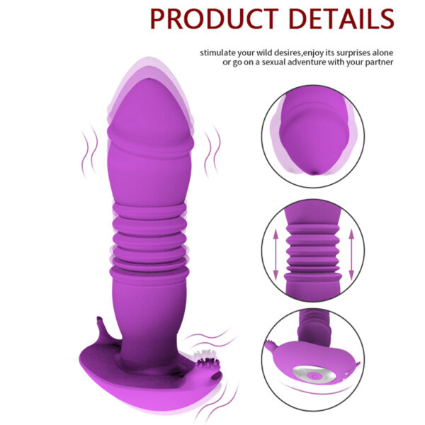 Retractable Female Wear Double Motor a Generation Vibrating Couples Remote Control Sex Jumpers - Image 7