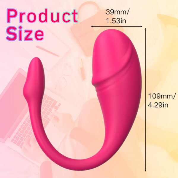 G-Spot Egg Vibrator Vibrating Wearable with APP Control Pantie Vibe Dildo Sex Toys with 4 Modes Waterproof Prostate - Image 5