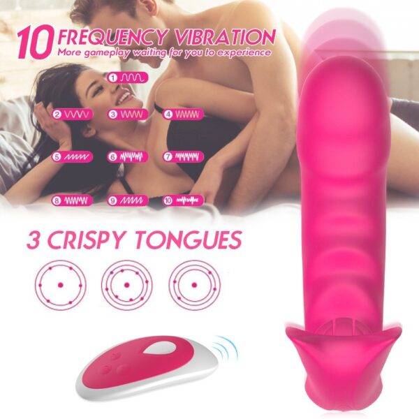 Tingyue Wireless Remote Control Jumping Egg Female Masturbator Wearable Phallus Vibrator Silicone Dildo Sex Toys - Image 5