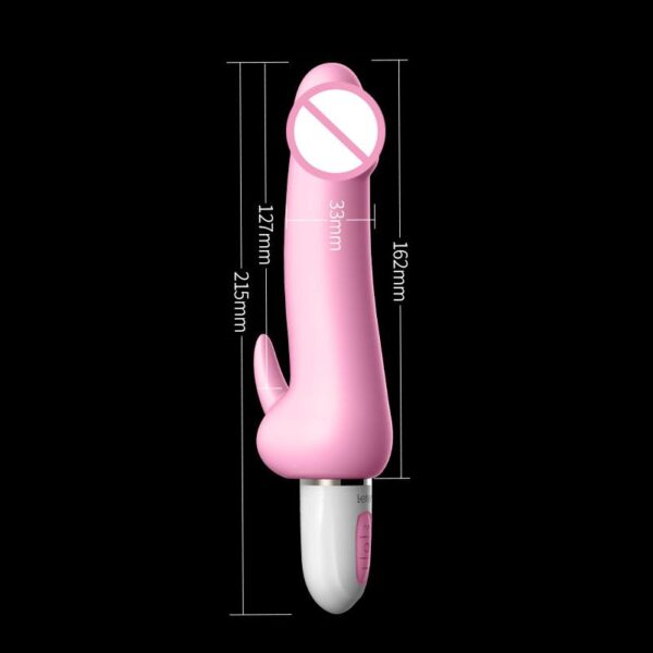 LETEN 3 Motor Pulse Dildo Vibrator Intelligent Heating Rechargeable Erotic Vibrator - Image 4