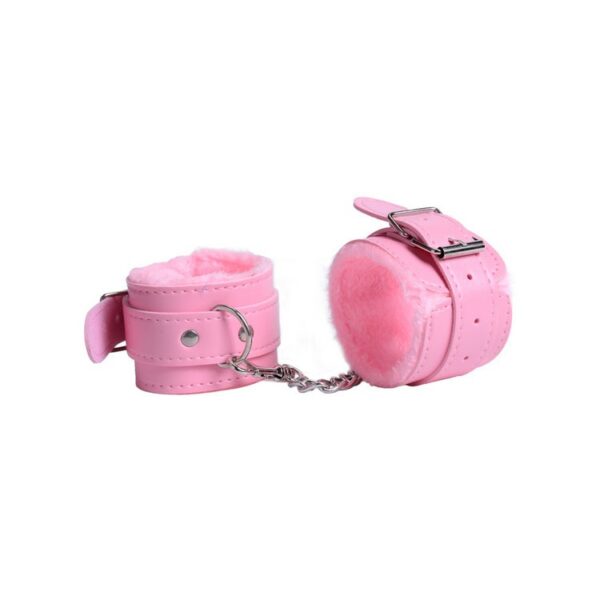 Funny Leather Plush Handcuffs Alternative Toys Binding Tease Shackle Handcuffs - Image 8