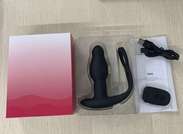 LEVETT Adult Sex Toys Anal Vibrator,Prostate Massager with Remote Control,Double Cock Ring Wearable Anal Plug,Butt Plug Vibrator - Image 5