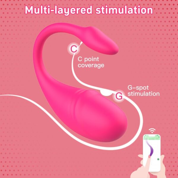 G-Spot Egg Vibrator Vibrating Wearable with APP Control Pantie Vibe Dildo Sex Toys with 4 Modes Waterproof Prostate - Image 6