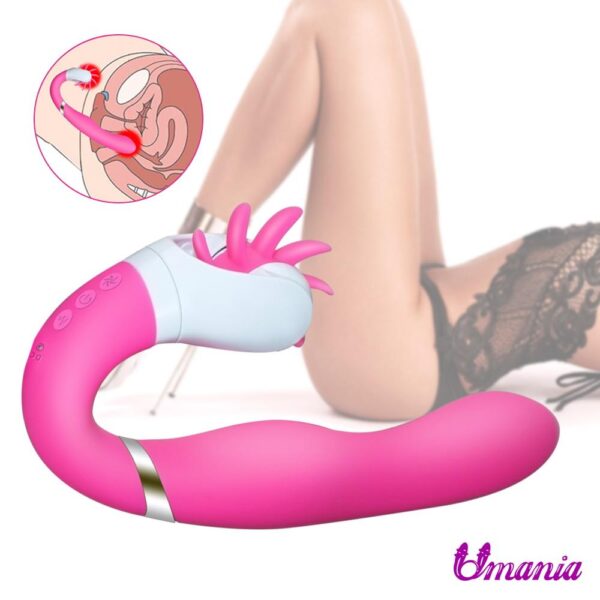 Unique Brushes Design for Better Clitoris Stimulation Plus G Spot Vibrator, Powerful Dual Motors Sex Toy - Image 2