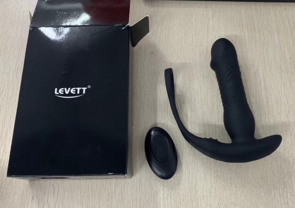 Anal Vibrator Prostate Massager with Remote Control Double Cock Ring Wearable Anal Toy Butt Plug Dildo Vibrator with 3 Thrusting - Image 6