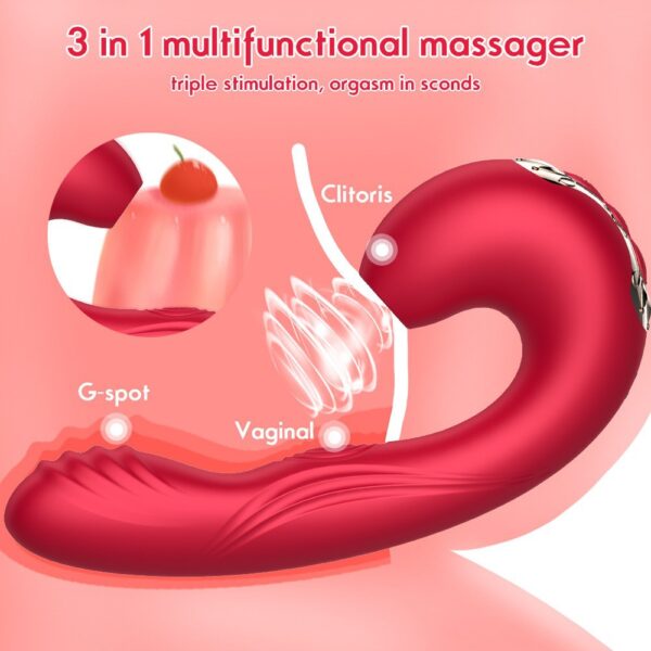 Vibrator Female Masturbator Dual-Use Couples Massage Device Plug-In Double Vibrating Av Stick Female Sex Toys - Image 5