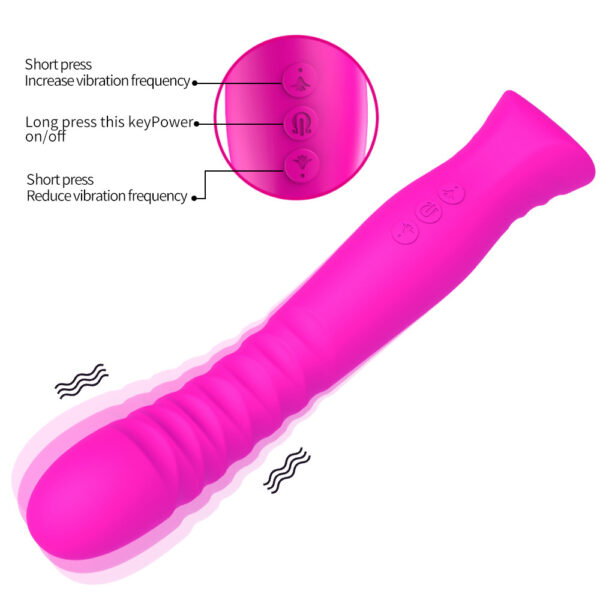 Adult Supplies Rechargeable Finger Thread G-Spot Vibrator Female Masturbation Massage AV Vibrator - Image 3