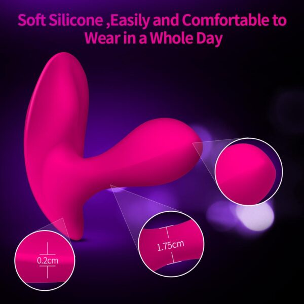 LETEN Wireless Remote Control Vibrator G-spot Wear Dildo 10 Mode Strapless Toys - Image 4