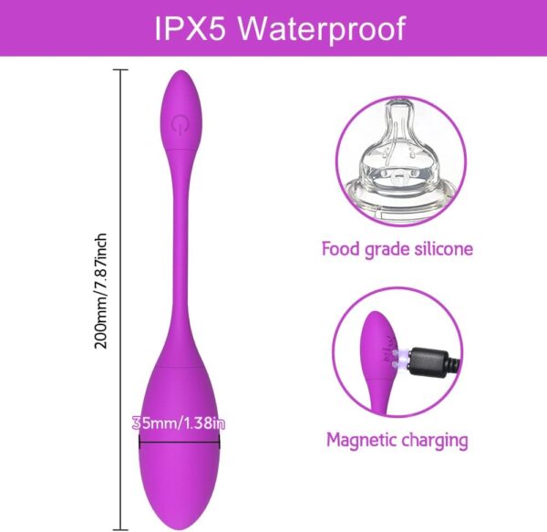 G-Spot Egg Vibrator Vibrating Wearable with APP Control Pantie Vibe Dildo Sex Toys with 4 Modes Waterproof Prostate ﻿ - Image 3