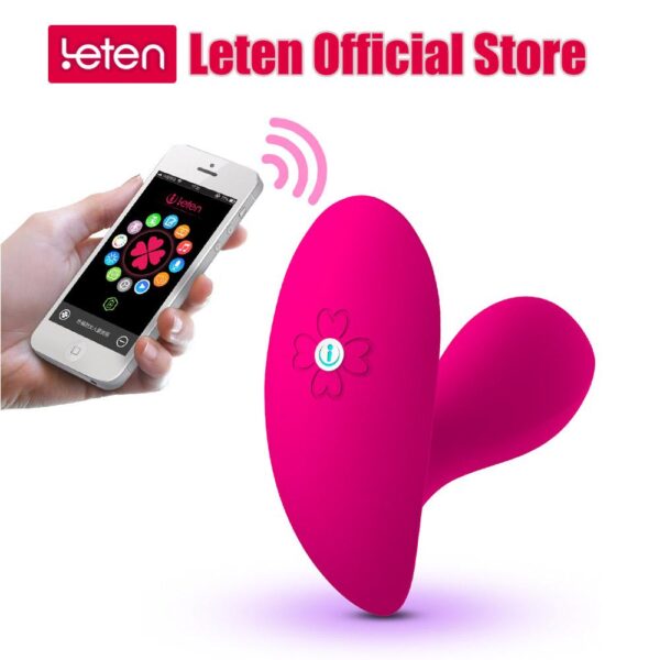 LETEN Wireless Remote Control Vibrator G-spot Wear Dildo 10 Mode Strapless Toys - Image 2