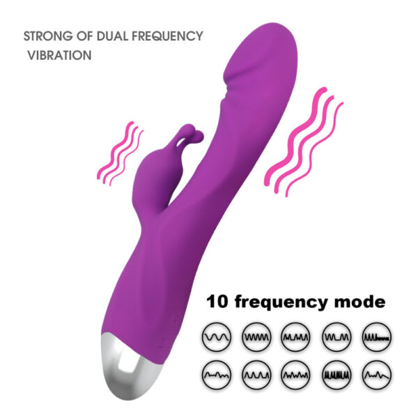 Adult Products Romeo Charging Double G-Spot Vibrator Female Masturbation Massage AV Vibrator - Image 2