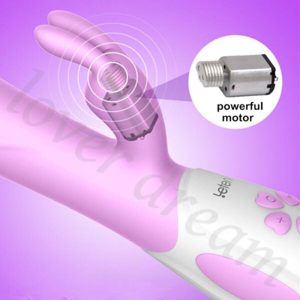 Leten USB Charge 2 Motor G Spot Clitoris Anal Dildo Rabbit Swing Vibrator Sex Toys - Image 4