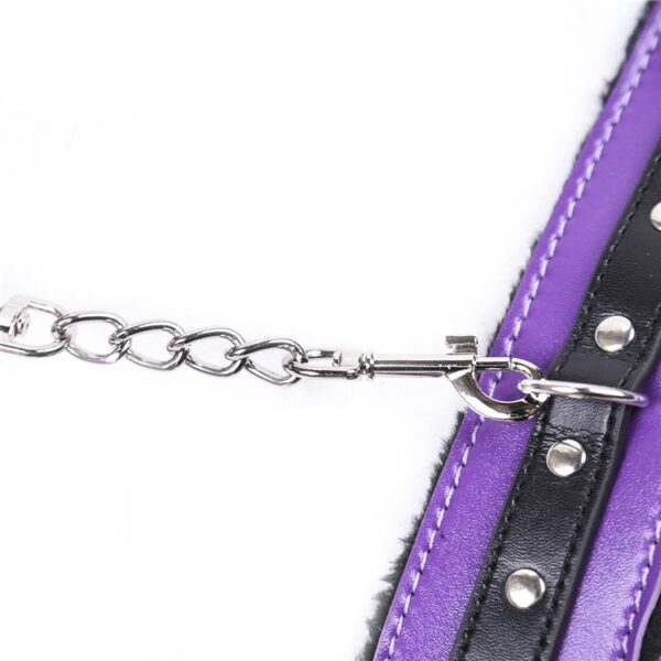 Fun PU Leather Handcuffs Ankles Couple Games Flirting Toys Passion Handcuffs Alternative Binding SM Shackles - Image 3